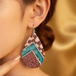 Bohemian Teardrop Earrings - Multicolor